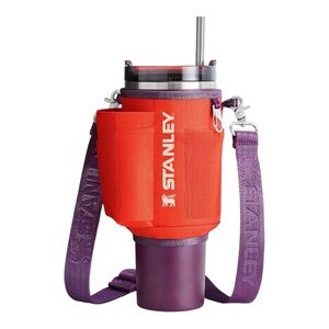 STANLEY All Day 40 oz. Quencher Carry-All in Tigerlily Plum NWB